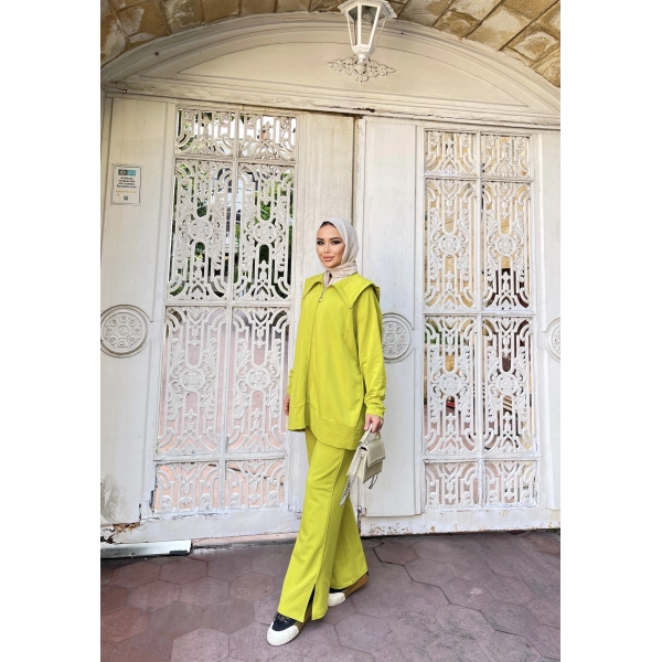 Duhan İkili Takım - Yağ Yeşili