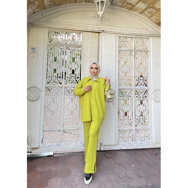 Duhan İkili Takım - Yağ Yeşili