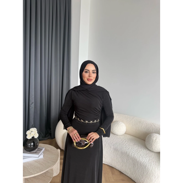 Duq - Lenox Buzzy Elbise - Siyah