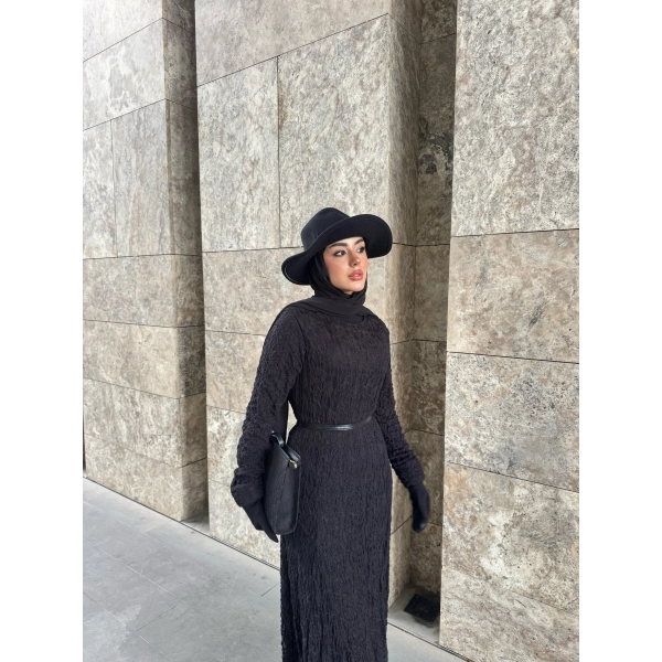 Fuş - Rodry Dantel Elbise - Siyah