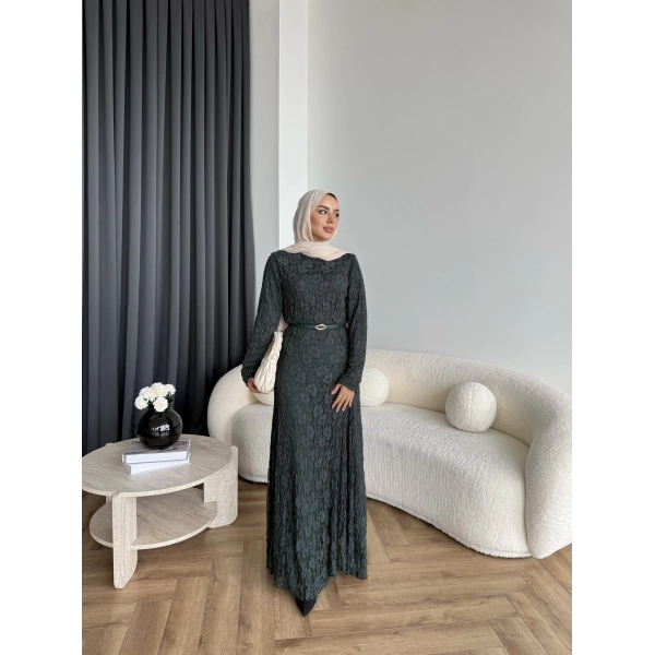 Fuş - Rodry Dantel Elbise - Yeşil