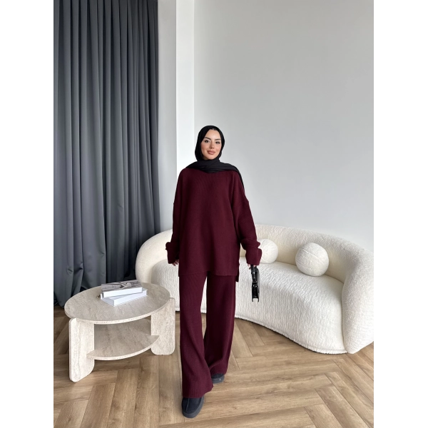 Harlin Triko Takım - Bordo