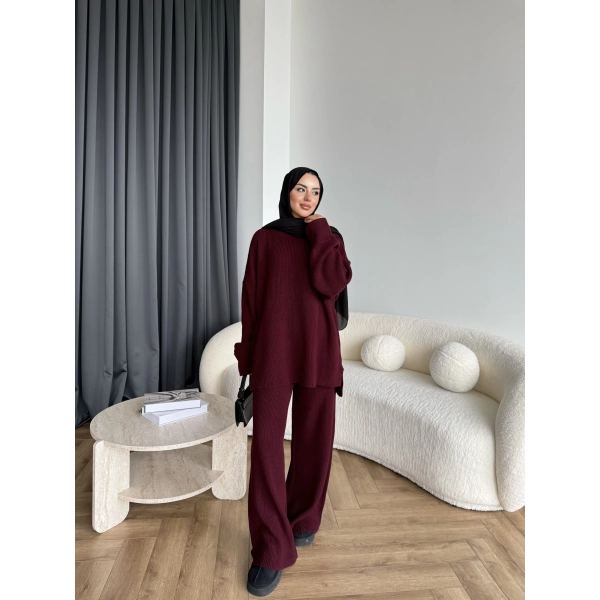 Harlin Triko Takım - Bordo