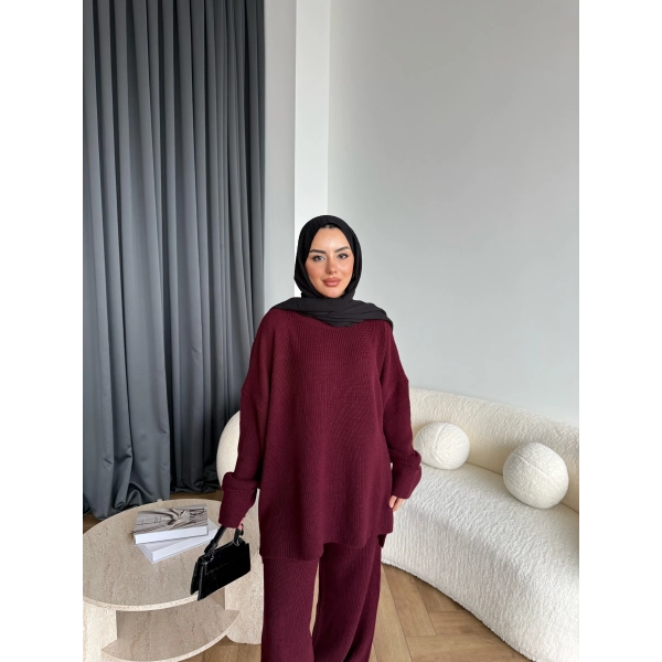 Harlin Triko Takım - Bordo