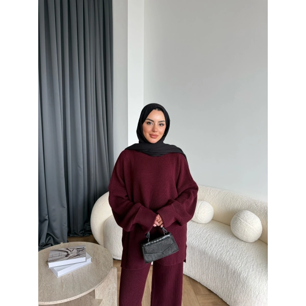 Harlin Triko Takım - Bordo