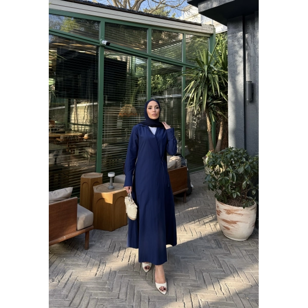 Havan Çapraz Elbise - Lacivert