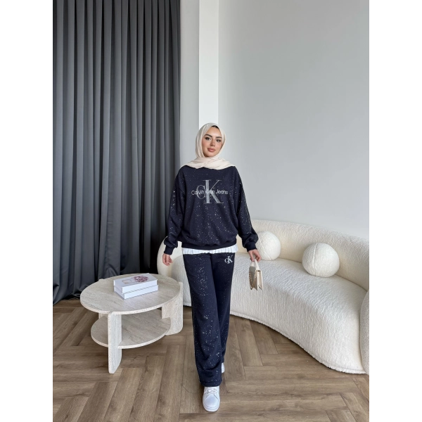 Hps-Muadil Simli Eşofman Takım - Lacivert