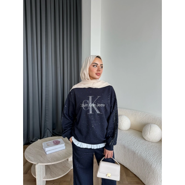 Hps-Muadil Simli Eşofman Takım - Lacivert