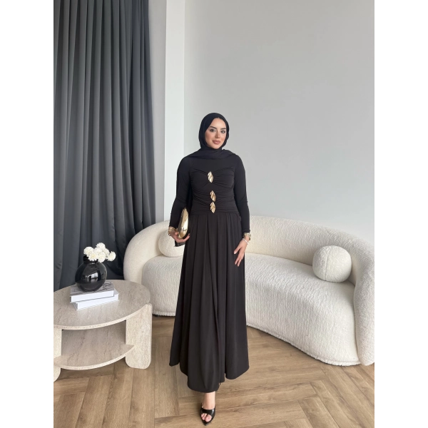 Hr - Desan Sandy Elbise - Siyah
