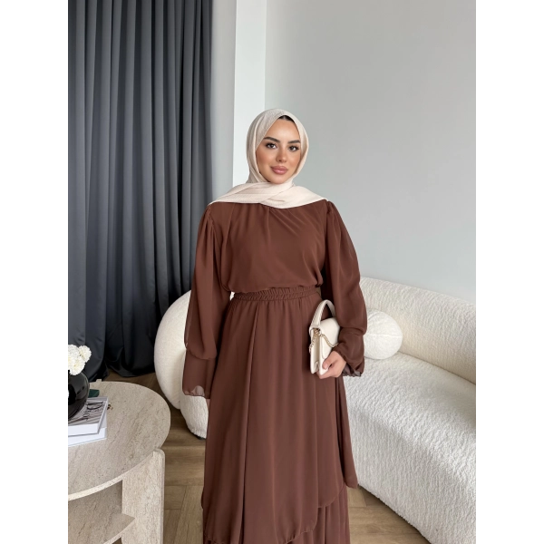 Hr - Lilim Etekli Takım - Acı Kahve