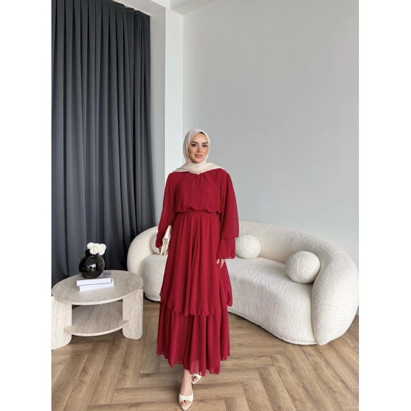 Hr - Lilim Etekli Takım - Bordo