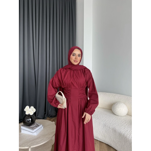 Hr - Zeyn Elbise - Bordo