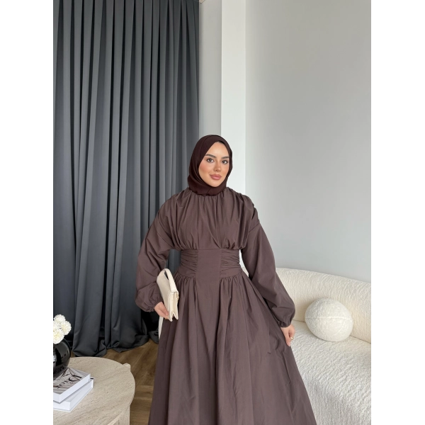 Hr - Zeyn Elbise - Kahve