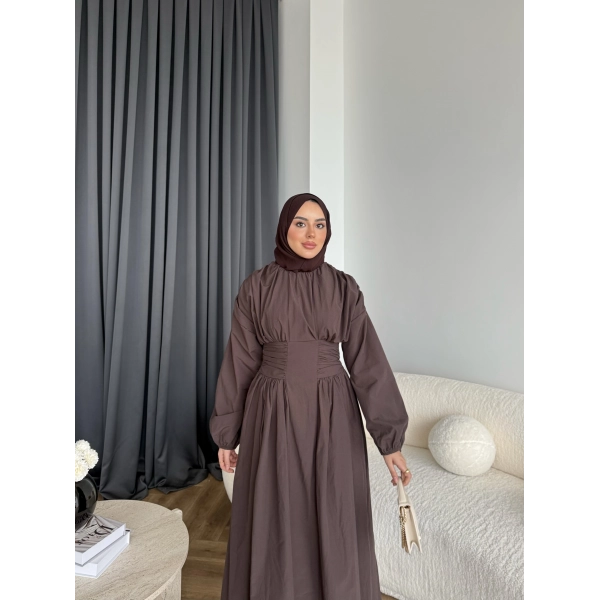 Hr - Zeyn Elbise - Kahve