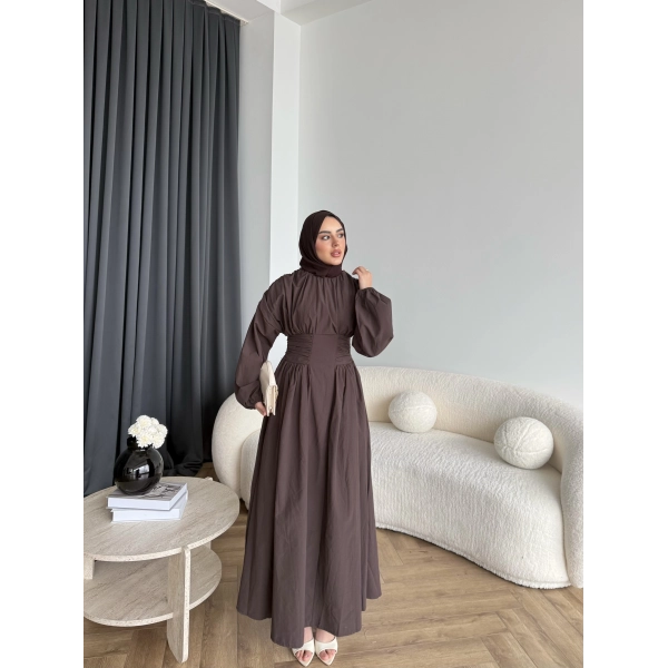 Hr - Zeyn Elbise - Kahve