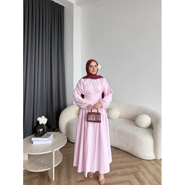 Hr - Zeyn Elbise - Pembe