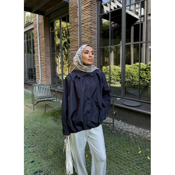 İsra Düğmeli Ceket - Lacivert