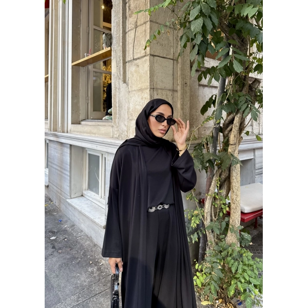 Kayla Kimonolu Oysh Takım - Siyah