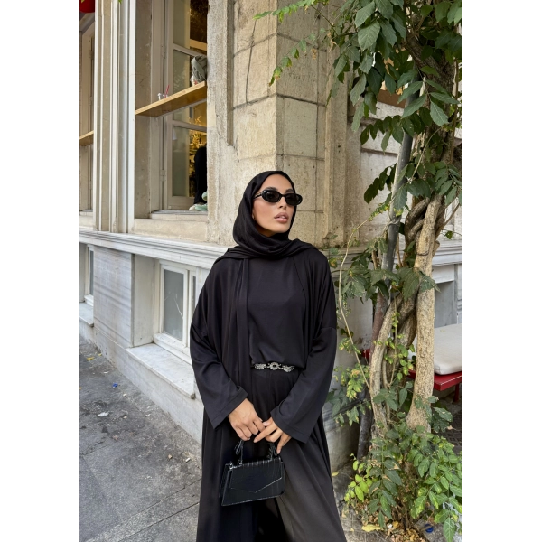 Kayla Kimonolu Oysh Takım - Siyah