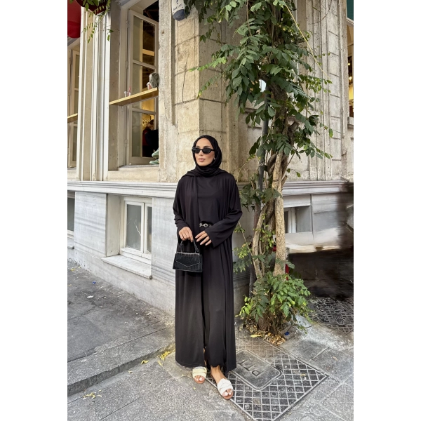 Kayla Kimonolu Oysh Takım - Siyah