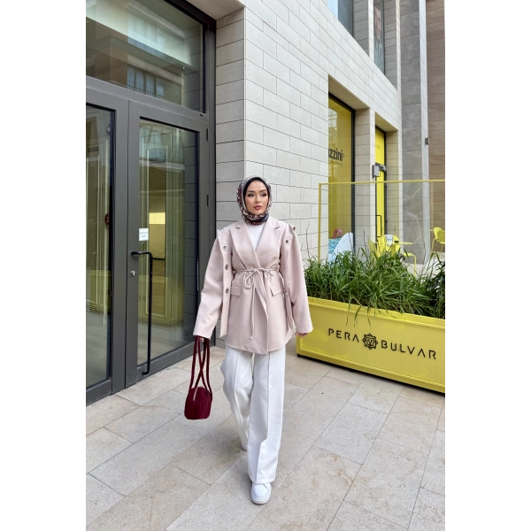 Kuşgözlü Vera Ceket - Bej