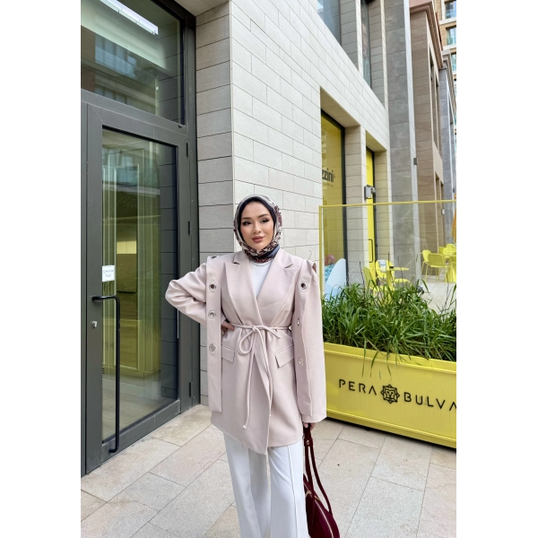 Kuşgözlü Vera Ceket - Bej