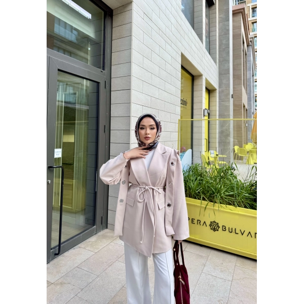 Kuşgözlü Vera Ceket - Bej
