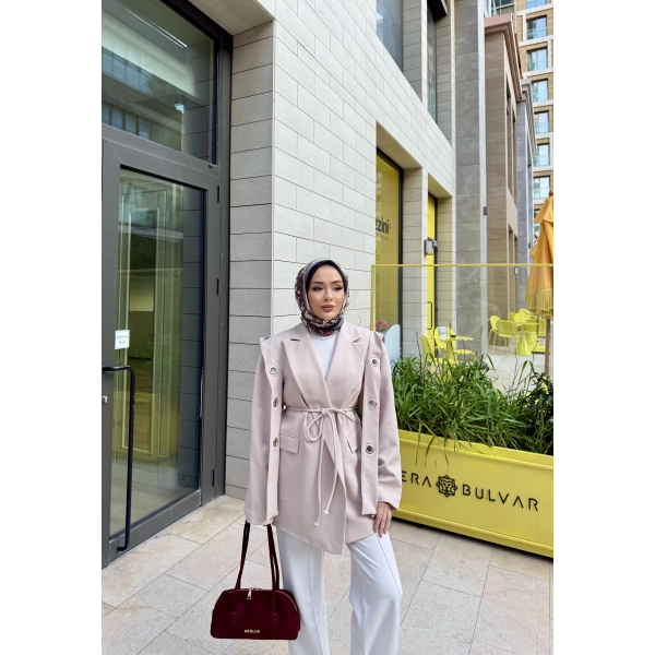 Kuşgözlü Vera Ceket - Bej