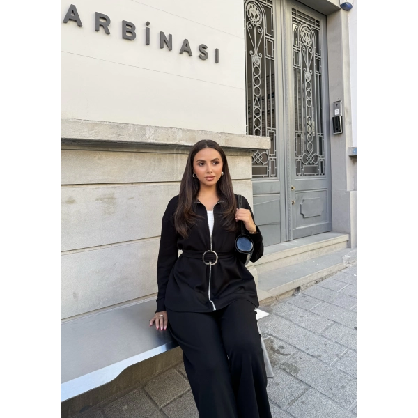 Loya Cepli Oysh Takım - Siyah