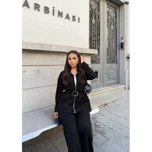 Loya Cepli Oysh Takım - Siyah