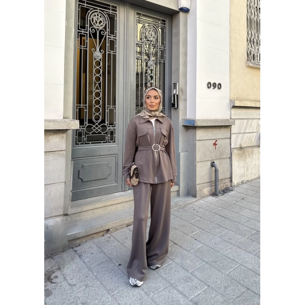 Loya Cepli Oysh Takım - Vizon