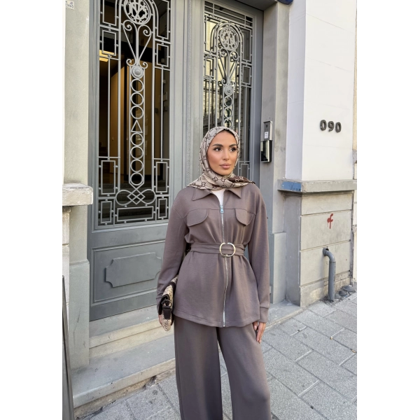 Loya Cepli Oysh Takım - Vizon