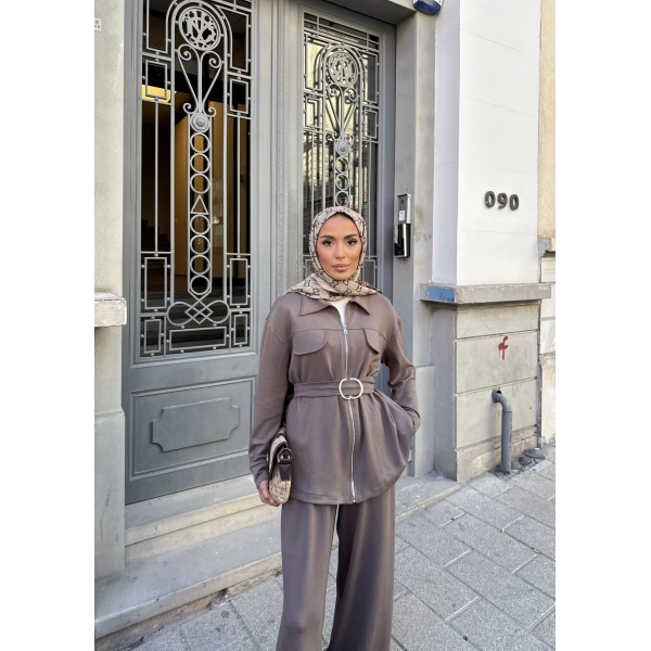 Loya Cepli Oysh Takım - Vizon