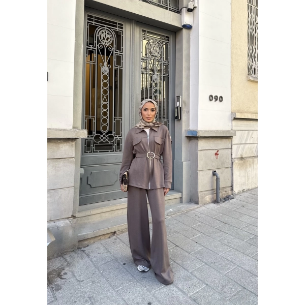 Loya Cepli Oysh Takım - Vizon