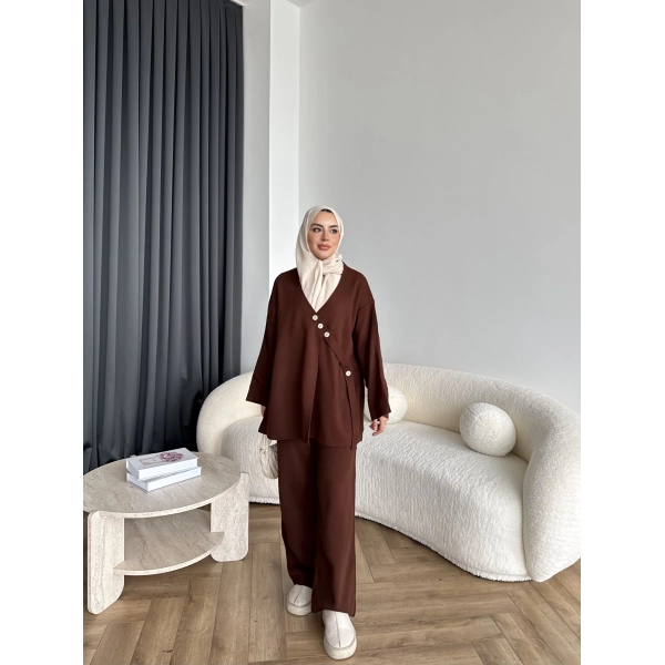 Mb-Jupter Triko Takım - Acı Kahve