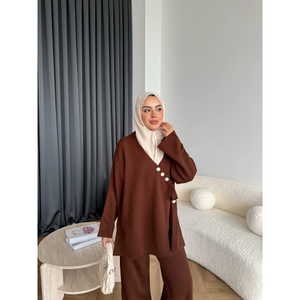 Mb-Jupter Triko Takım - Acı Kahve