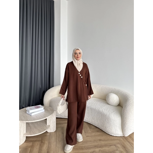 Mb-Jupter Triko Takım - Acı Kahve