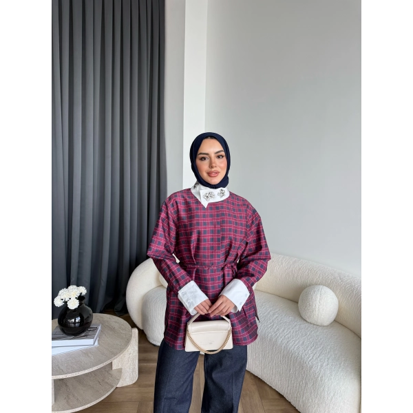 Moi-İpekyl Taşlı Gömlek