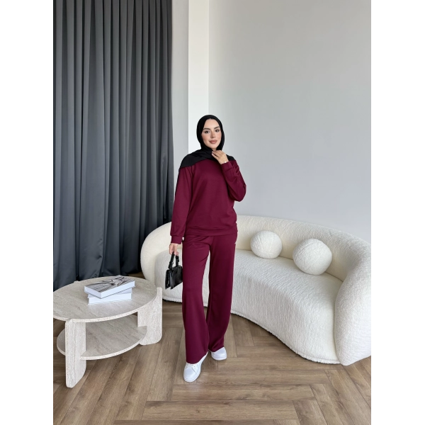 Muadil A Eşofman Takım - Bordo