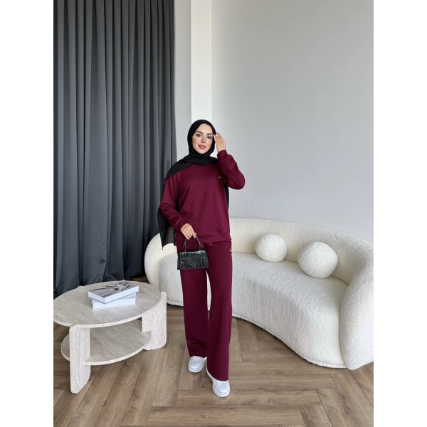 Muadil A Eşofman Takım - Bordo