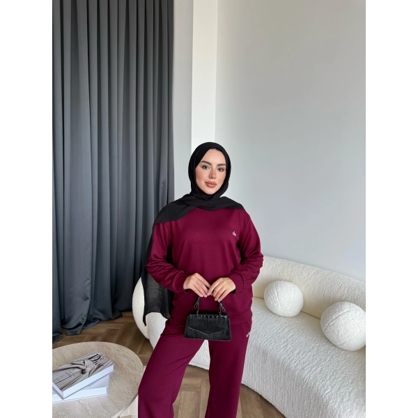Muadil A Eşofman Takım - Bordo
