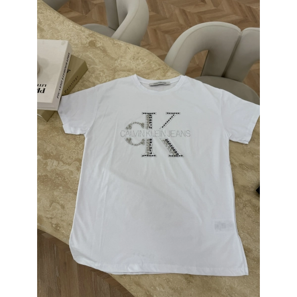 Muadil C Taş Detaylı İçlik - Beyaz