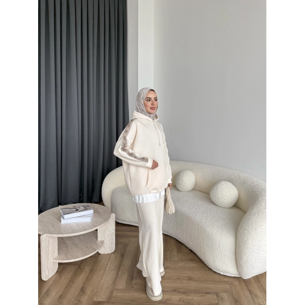 Muadil Cepli Sweat - Ekru