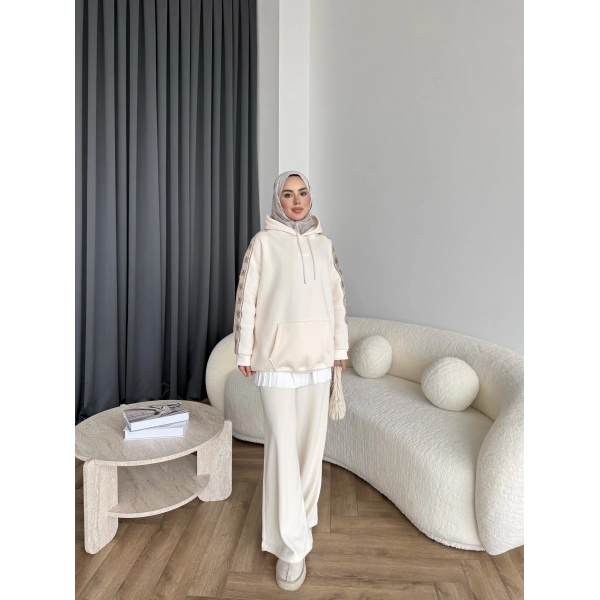 Muadil Cepli Sweat - Ekru