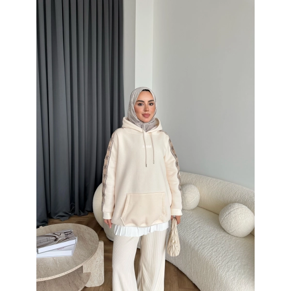 Muadil Cepli Sweat - Ekru