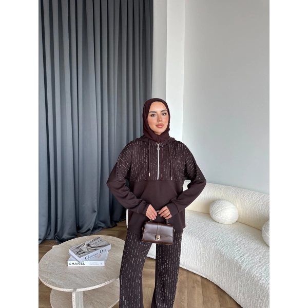 Neva Taşlı Oysh Takım - Acı Kahve