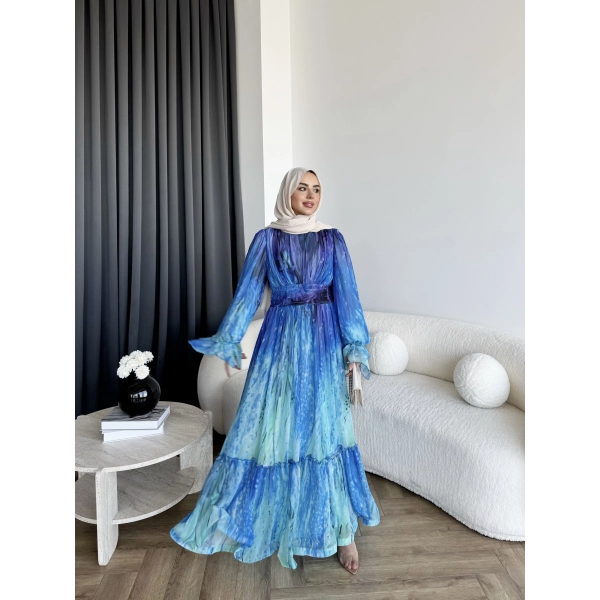 Ng - Azale Elbise - Deniz