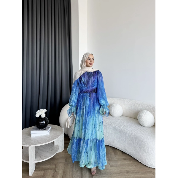 Ng - Azale Elbise - Deniz