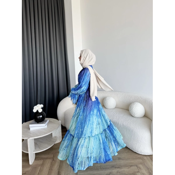 Ng - Azale Elbise - Deniz