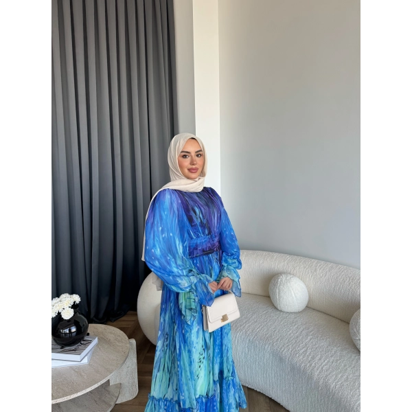 Ng - Azale Elbise - Deniz